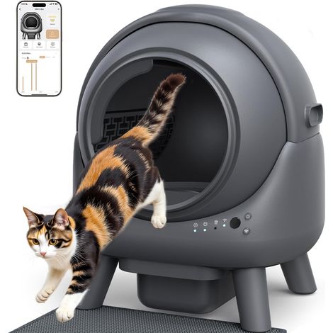 Self-Cleaning Cat Litter, Automatic Litter Tray 65L Max. (1/5)