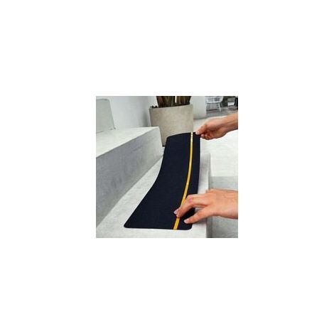 (Lot de 5) Ruban antidét 15 cm x 61 cm, marches d'escalier avec bande réfléchissante, marches pour l'extérieur et l'intérieur (1/4)