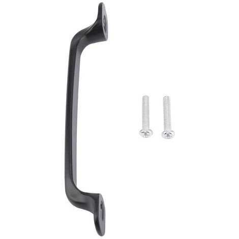 Poignée de porte noire robuste et durable pour armoire, armoire, tiroir (2). (1/5)