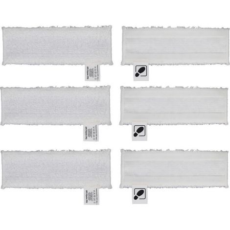 pair Accessoires Set de Chiffons pour Nettoyeur Vapeur Kärcher Easyfix SC2 SC3 SC4 SC5 Bonnettes Microfibres Nettoyeurs à vapeur (1/4)