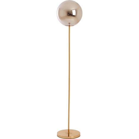 Light & Living - stehlampe - Medina - gold - glas - buntglaslampe
