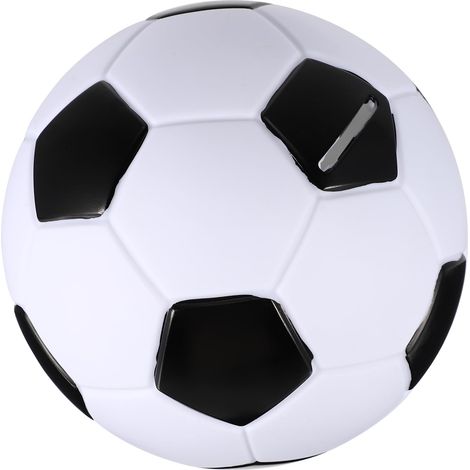 Tirelire en forme de ballon de football — Conçue pour les enfants  Boîte à économies  Élément de décoration  5,90 pouces  Adorable tirelire style dessin animé