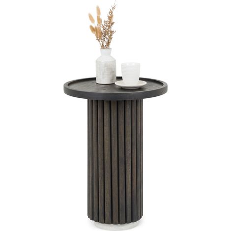 Table d'appoint BEJA brun/blanc (1/5)