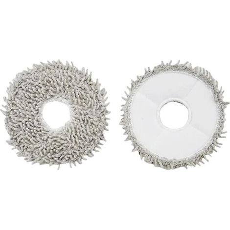 2er-Pack graue Reinigungspads für Ecovacs DEEBOT X1 TURBO X1 PLUS X1 OMNI T10 TURBO Wischmopps, Mikrofaser