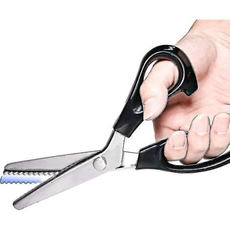 Stoffschere, Zickzackschere, professionelle Schneiderschere, Zackenschere für meterweise zu vernähende Stoffe, Zickzackschere aus Edelstahl. (1/5)