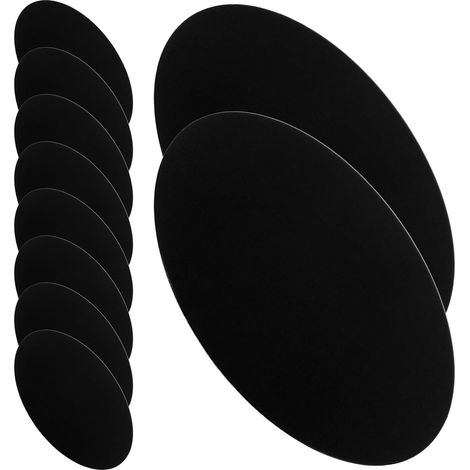 Plaques Métalliques Autocollantes Noires et PC 10 Pièces Compatible Supports Magnétiques Facile à Fixer pour Support Téléphone Voiture (1/5)