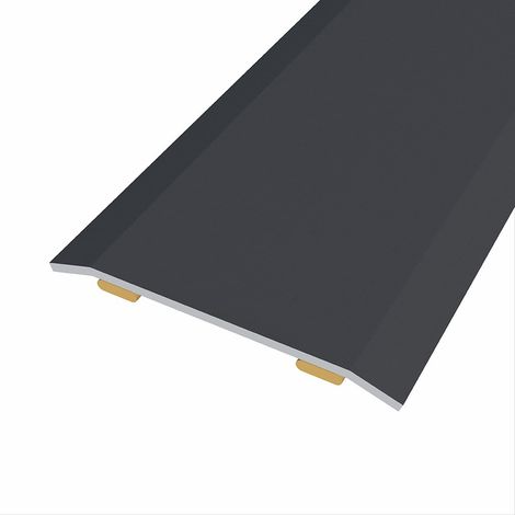 Junta de acero para mismo nivel, 40 x 3,5 mm, adhesiva, flooring, negra, 83 cm