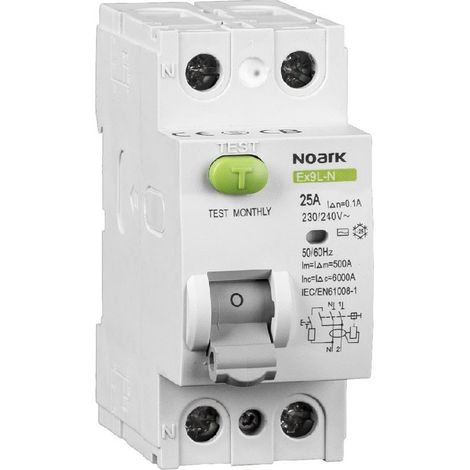 Interruttore differenziale noark ex9l-n 25A 30mA 2 poli (1/2)