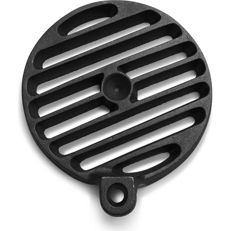 Grille à cendres centré A pour inserts chauffants Rubin K18 de Leda - fonte - dimensions d'encastrement parfaitement adaptées