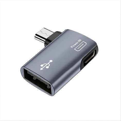 OTG-Adapter (2er-Pack) für Fire TV Stick, 90°-Winkel (links/rechts), Micro-USB auf USB, Android-kompatibel (1/5)