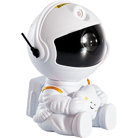 Projecteur de galaxie astronaute, veilleuse ciel étoilé avec télécommande, projecteur lumineux astronaute orientable à 360° alimenté par USB (1/4)