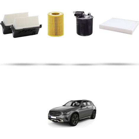 Kit tagliando 4 filtri compatibile con Mercedes Classe GLC (X253,C253) 350 D 190kw dal 2016 (1/5)