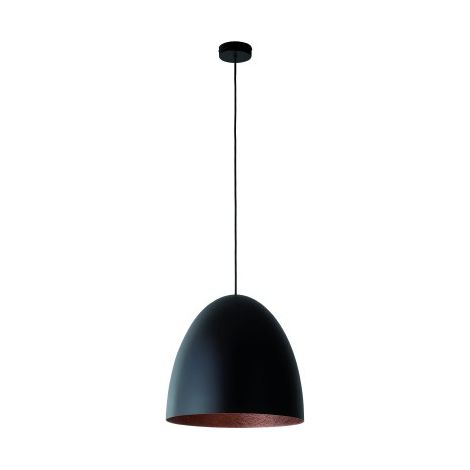 Suspension EGG noir/cuivre métal Ø39cm Nowodvorski 10318