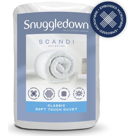 Snuggledown Scandi Classic Soft Touch Duvet, 4.5 Tog, Single