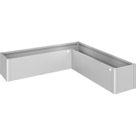 Fioriera BELVEDERE L 200 in Metallo Biohort Grigio Quarzo Metal - MAXI (1/5)
