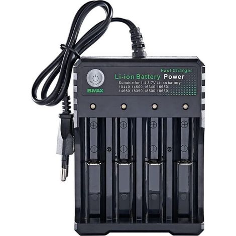 Chargeur de batterie universel Smart pour 18650 18500 18350 17670 17500 16340 14500 10440 20700 21700 22650 26650 3,7 V Li-Ion NI-MH - Pile AAA AA. Chargeur (1/5)