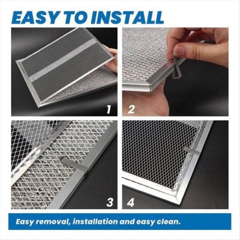 Filtre à Charbon - Filtre à Graisse Sans Conduit - Pour Hotte de Cuisine - Référence S97020466 HPF36 - 2 Pièces (1/5)