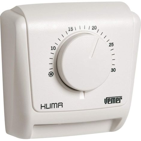 Thermostat Mécanique d’Ambiance pour Chaudière Technologie à Membrane Blanc Vemer VE018800 Klima 2 (1/2)
