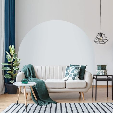 Autocollant Lit Tête de Lit Arche Stickers Muraux Papier Peint Demi Cercle pour Décoration Salon et Chambre L58 x H180 cm Translucide (1/5)