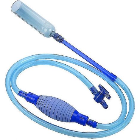 Pompe à vide pour aquarium – 2,3 m – avec régulateur de débit – tuyau de vidange – filtre à eau – tuyau d'aspiration – transfert automatique de liquide – auto-amorçante (1/5)