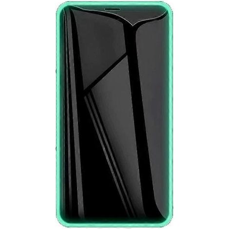 Displayschutzfolie aus gehärtetem Glas, speziell für iPhone XS Max entwickelt, mit Anti-Spionage- und Leuchtschutzfunktion, schlanke und stoßfeste Handyhülle. (1/5)