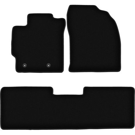 Schwarze Velours-Fußmatten für Toyota Corolla E16 Limousine und Schrägheck (2013-2019) (1/5)