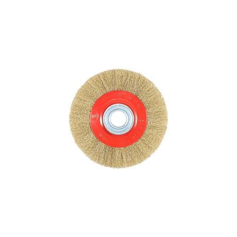 1 pieza de adaptador plano de cepillo de acero inoxidable de 8 pulgadas con anillos para pulidora de banco (1/4)
