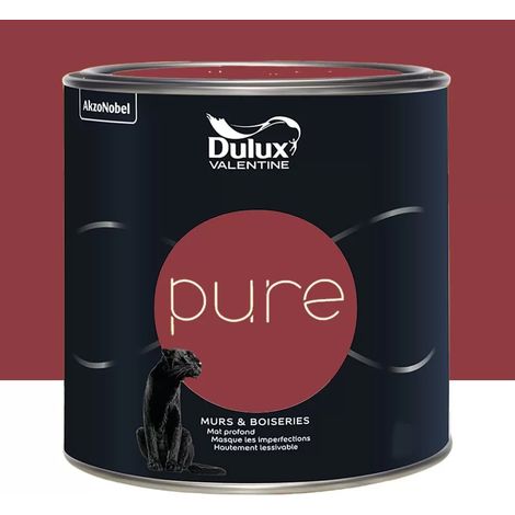 Peinture murs & boiseries Dulux Valentine Pure Rouge 2 L (1/3)
