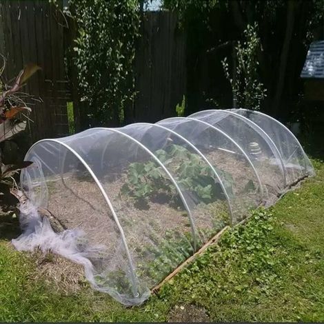 Gartennetz gegen Insekten 10x2,5m Maschenweite Polyethylen PE weiß (1/4)