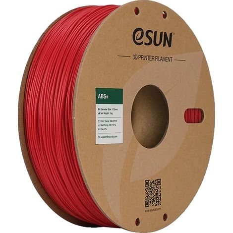 Filament d'imprimante 3D, diamètre 1,75 mm, matériau ABS de haute qualité, Rouge Pompier (1/2)
