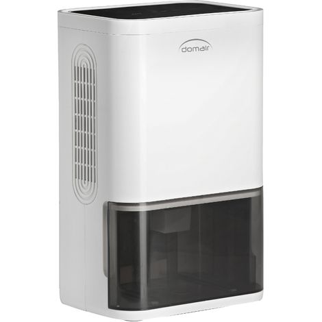DOMAIR MINIDRY- Déshumidificateur d'air - 600ml/24 heures - 80 Watts - Réservoir d'eau 1.8 Litres - Commande Simple