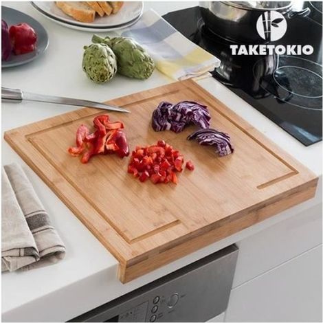Planche à Découper - TakeTokio - Bambou - Design Épuré - 45 x 35 x 1,3 cm (1/4)