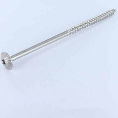 Vis charpente tête disque Inox A2 8X140 Filetée sur 80 TORX T40 Diamètre de tête: 20-50 pièces