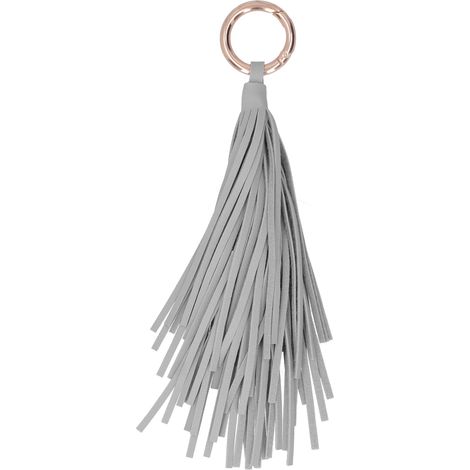 Tassel Keychain Stylish Creativity Keyring Holder DIY HandMade Craft Decorations(Gray ) (1/5)