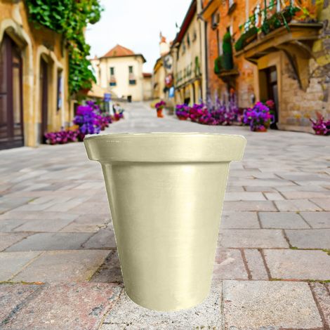 Pot de fleurs rond xxl delight 760l-lot de 2 - plast'up rotomoulage (1/2)