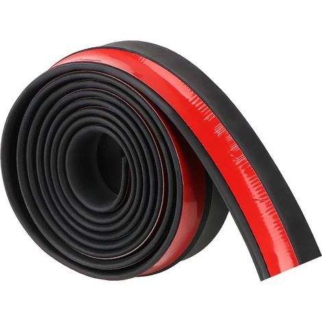 Frontstoßstangenlippe – 250 cm x 4,5 cm – Schwarzer Gummi – Frontspoiler ohne Bohren – PKW, LKW, SUV (1/5)