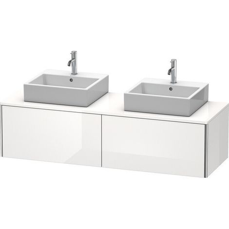 Meuble sous-vasque XSQUARE 400x1600x548mm f 2 Be bleu pierre brillant