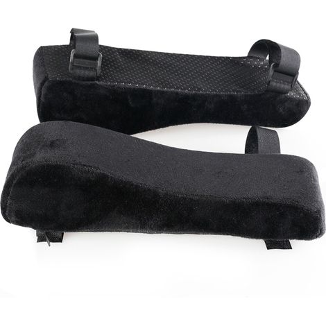 2 pcs Coussin Accoudoir Chaise,Coussins d'Accoudoirs Confortables,Coussinets d'Accoudoir de Chaise,Coussin d'Accoudoir pour Chaise de Bureau,pour Chaise de Bureau,Chaise de Jeu (Noir-1) (1/5)