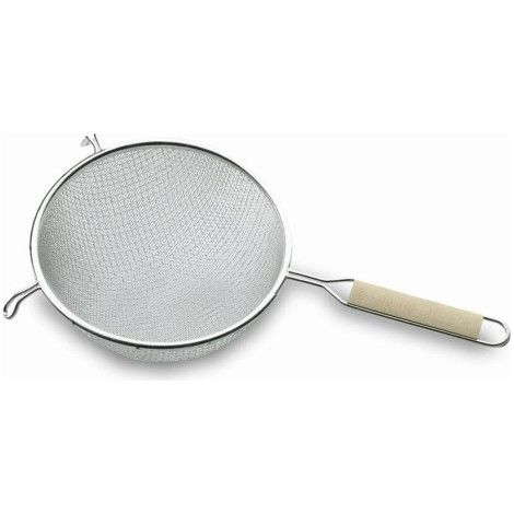 Colador coc media bola 23cm mango baquelita inox lacor
