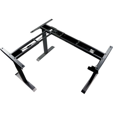 Estructura de escritorio o mesa con ajuste eléctrico de altura UT04-3T/90A/B negra (1/5)