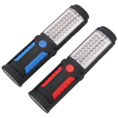 Lampe de travail d'urgence 36 + 5 LED Lampe de travail rechargeable USB Lampe de réparation de voiture, paquet de 2 (1/5)