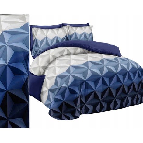 Parure de lit en flanelle chaude 200x220 + 3 taies d'oreiller polonaises triangulaires (1/5)