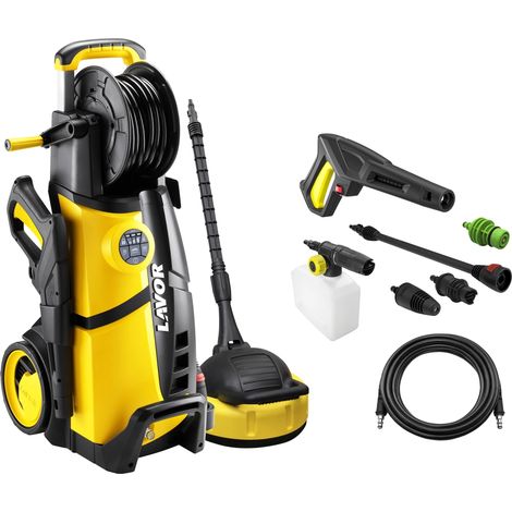 Lavor – Nettoyeur haute pression électrique 160 bars – Débit max 480L/h – Longueur tuyau 8m – Moteur à trois pistons en acier – Système d'arrêt automatique (1/10)