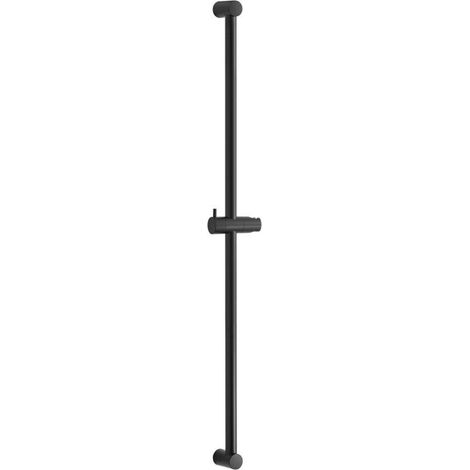 Duschstange Schwarz 100cm, verstellbar 60-100cm, mit Handbrausenhalterung (1/5)