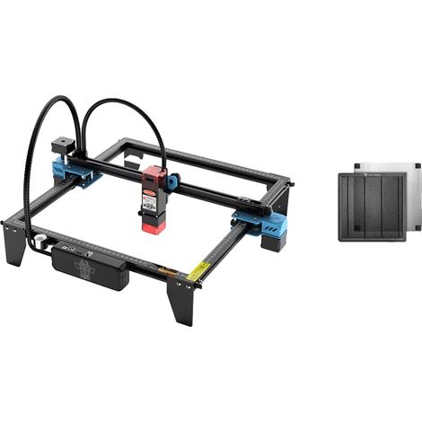 Graveur Laser, Zone de Gravure de 300 x 300 mm, Performance Puissante, TTS-10 Pro Option 9, Zone de travail 300x300mm, Prise EU (1/2)