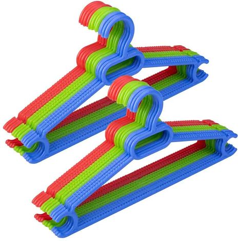 Percha multiusos extra plastico multi color pack 24 uds 37x0,50x18h cm (1/5)
