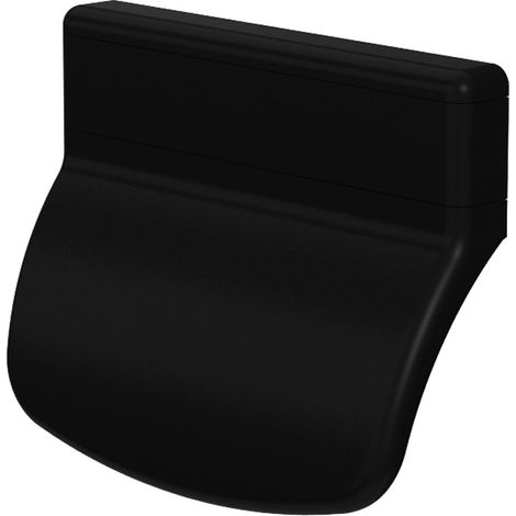 Balkontürgriff Terrassentürgriff Ziehgriff Kunststoffgriff Türgriff Balkontürschliesser Schwarz RAL9005 (1/2)