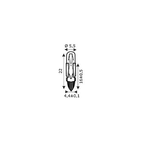 Lampadina T-5.5K 5X22  24V 50Ma ( Wimex Cod. 4100905 )