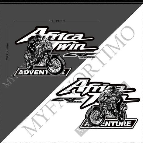 Autocollant pour moto, sacoches latérales supérieures, valise en aluminium pour Honda Africa Twin CRF1000L Adventure Sports (370 mm) 5 (1/5)