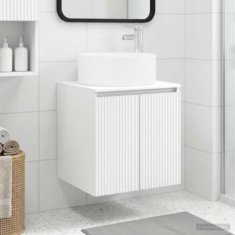 Vanidad de lavabo montada en la pared
